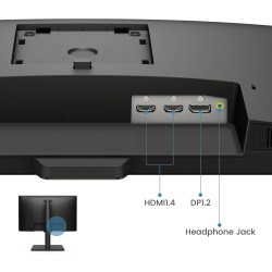 Benq gw2490t moniteur de bureau à domicile 23,8 pouces ips 1080p, 100 hz,design ergonomique, srgb 99%, vesa, hdmi, dp, b.i., low