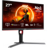AOC Gaming Q27G3XMN - Moniteur QHD 27 pouces, 180 Hz, FreeSync Prem. Pro., HDR1000 (2560x1440, 1 ms GtG, HDMI, Display Port) noi