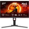 AOC Gaming Q27G3XMN - Moniteur QHD 27 pouces, 180 Hz, FreeSync Prem. Pro., HDR1000 (2560x1440, 1 ms GtG, HDMI, Display Port) noi