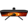 AOC Gaming Q27G3XMN - Moniteur QHD 27 pouces, 180 Hz, FreeSync Prem. Pro., HDR1000 (2560x1440, 1 ms GtG, HDMI, Display Port) noi