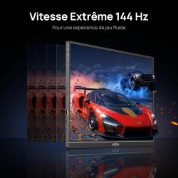 ARZOPA Écrans Portable 16,1" 144 Hz avec béquille, 106% sRGB 1920 × 1080P FHD HDR 144 Hz, Ultra Fin-Protection des Yeux-Deuxième