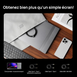 ARZOPA Écran Portable 16,1'' 144 Hz avec Sac de Rangement, 106% sRGB 1920 × 1080p FHD HDR 144 Hz, Ultra-Fin - Second écran Exter