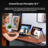 ARZOPA Ecran Portable 16,1" FHD 1080P, Moniteur Portable IPS 100% sRGB avec Pied Réglable, Affichage Ultra-Mince à Gamme de Coul