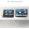 ASUS Zenscreen MB166C - Ecran PC Portable 15,6" FHD - Télétravail ou Gaming - Alimentation et Affichage Via USB Type-C - Dalle I