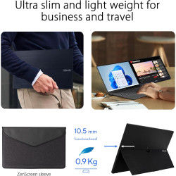 ASUS Zenscreen MB16ACV - Ecran PC portable 15.6" FHD - Télétravail ou gaming - Alimentation et affichage via USB-C ou USB-A - Da