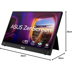 ASUS Zenscreen MB16ACV - Ecran PC portable 15.6" FHD - Télétravail ou gaming - Alimentation et affichage via USB-C ou USB-A - Da