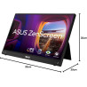 ASUS Zenscreen MB16ACV - Ecran PC portable 15.6" FHD - Télétravail ou gaming - Alimentation et affichage via USB-C ou USB-A - Da