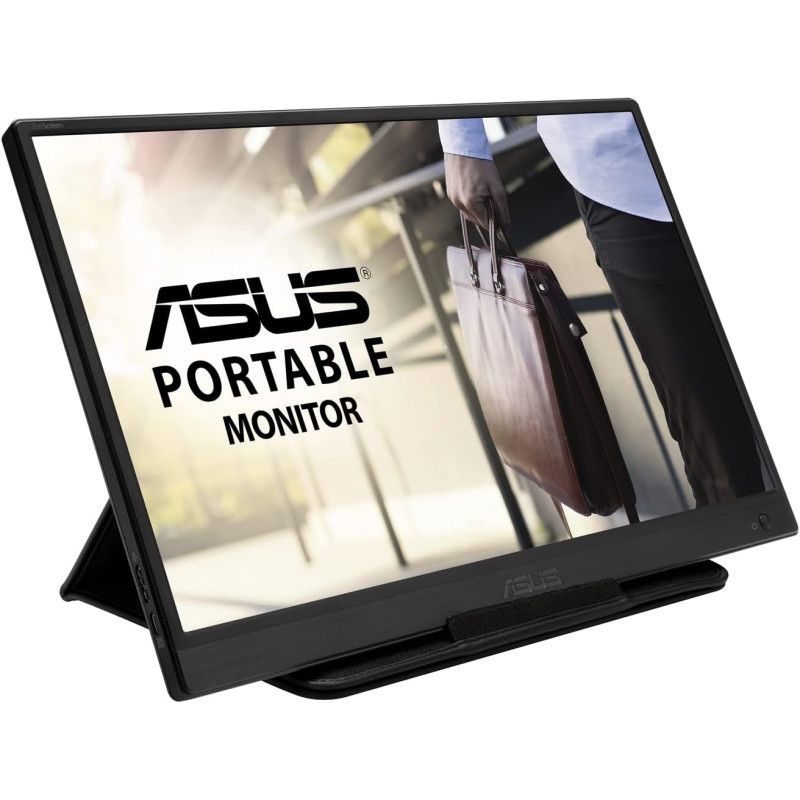 ASUS Zenscreen MB165B - Ecran PC Portable 15,6" HD - Télétravail ou Gaming - Alimentation et Affichage Via USB Type-A - Dalle TN