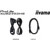Iiyama Ecran 23,8'' Noir Dalle IPS Ultra Mince 16:9 1920x1080 0.5ms 100Hz 250 CD/m² HDMI DP HPs 15cm Pied réglable en Hauteur + 
