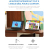 ARZOPA Écrans Portable 15,6" 1920 x 1080 FHD IPS pour Ordinateur Portable avec Béquille, Deuxième Écran Ultra Fin pour Ordinateu