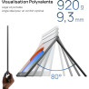 ARZOPA Grand Ecran Portable 17,3 Pouces, Moniteur Portable FHD HDR IPS, Deuxième Écran Externe avec Béquille USB C HDMI pour PC 