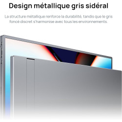 ARZOPA Écran Portable 17,3" Gris, Moniteur Portable 1080P FHD 103% sRGB IPS Gaming Écran Externe avec Pied Intégré HDMI USB-C po