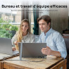 ARZOPA Écran Portable 15,6" 1920x1080 FHD IPS, Moniteur Portable USB-C Ultra Fin avec Pied Intégré, HDR10, Haut-Parleurs, Compat