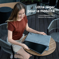 ARZOPA Écran Portable 15,6" 1920x1080 FHD IPS, Moniteur Portable USB-C Ultra Fin avec Pied Intégré, HDR10, Haut-Parleurs, Compat