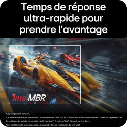 LG Ultragear™ 24G411A-B.AEU Ecran PC Gaming 24" - Dalle IPS résolution FHD (1920x1080), 5ms GtG 144Hz, HDR 10, sRGB 99% (CIE1931