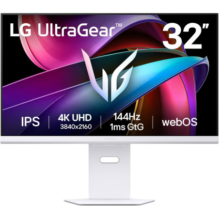 LG Ultragear™ 32G810SA-W Ecran PC Gaming 32" - Dalle IPS résolution UHD (3840x2160), 1ms 144Hz, DisplayHDR™ 400, DCI-P3 95% (CIE