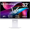 LG Ultragear™ 32G810SA-W Ecran PC Gaming 32" - Dalle IPS résolution UHD (3840x2160), 1ms 144Hz, DisplayHDR™ 400, DCI-P3 95% (CIE