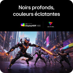 LG Ultragear™ 32G810SA-W Ecran PC Gaming 32" - Dalle IPS résolution UHD (3840x2160), 1ms 144Hz, DisplayHDR™ 400, DCI-P3 95% (CIE