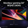 LG Ultragear™ 34G630A-B.AEU Ecran PC Gaming 34" - Dalle VA résolution WQHD (3440 x 1440), 1ms GtG 240Hz, DisplayHDR™ 400, sRGB 9