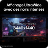 LG Ultragear™ 34G630A-B.AEU Ecran PC Gaming 34" - Dalle VA résolution WQHD (3440 x 1440), 1ms GtG 240Hz, DisplayHDR™ 400, sRGB 9