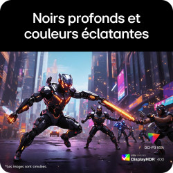 LG Ultragear™ 34G630A-B.AEU Ecran PC Gaming 34" - Dalle VA résolution WQHD (3440 x 1440), 1ms GtG 240Hz, DisplayHDR™ 400, sRGB 9