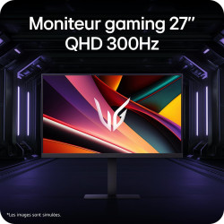 LG Ultragear™ 27G640A-B.AEUQ Ecran PC Gaming 27" - Dalle IPS résolution FHD (2560x1440), 1ms GtG 300Hz, VESA DisplayHDR 400, DCI