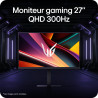 LG Ultragear™ 27G640A-B.AEUQ Ecran PC Gaming 27" - Dalle IPS résolution FHD (2560x1440), 1ms GtG 300Hz, VESA DisplayHDR 400, DCI