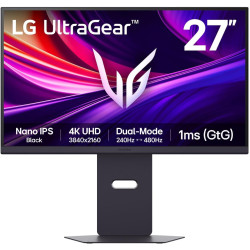 LG Ultragear™ 27G850A-B Ecran PC Gaming 27" - Dalle IPS résolution UHD (3840x2160), 1ms 240Hz, DisplayHDR™ 600, DCI-P3 99% (CIE1