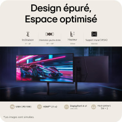 LG Ultragear™ 34G600A-B.AEU Ecran PC Gaming 34" - Dalle VA résolution WQHD (3440 x 1440), 5ms GtG 160Hz, HDR 10, sRGB 99% (CIE19