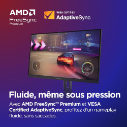 Lenovo Legion 27U-10 - Écran Gaming de 27" avec Eyesafe (UHD, IPS, 160Hz, 0.5ms, 2X HDMI, DP, HDR10, NVIDIA G-Sync, AMD FreeSync