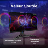 Lenovo Legion R27qe Gen2 - Écran Gaming 27'' (QHD, IPS, 200 Hz, 0.5 ms, HDMI+DP, Câble DP, AMD FreeSync Premium) Réglage en Incl