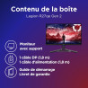Lenovo Legion R27qe Gen2 - Écran Gaming 27'' (QHD, IPS, 200 Hz, 0.5 ms, HDMI+DP, Câble DP, AMD FreeSync Premium) Réglage en Incl