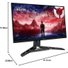 Lenovo Legion R27qe Gen2 - Écran Gaming 27'' (QHD, IPS, 200 Hz, 0.5 ms, HDMI+DP, Câble DP, AMD FreeSync Premium) Réglage en Incl