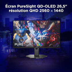 Lenovo Legion 27Q-10 OLED - Écran Gaming de 26.5" avec Eyesafe (QHD, QD-OLED, 240Hz, 0.03ms GtG, 2xHDMI+DP, AMD FreeSync Premium