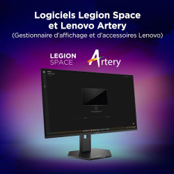 Lenovo Legion 27Q-10 OLED - Écran Gaming de 26.5" avec Eyesafe (QHD, QD-OLED, 240Hz, 0.03ms GtG, 2xHDMI+DP, AMD FreeSync Premium