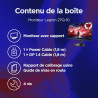 Lenovo Legion 27Q-10 - Écran Gaming de 27" QHD avec Eyesafe (IPS, 240Hz, 0.5ms, 2xHDMI+DP, AMD FreeSync Premium) - Inclinable et