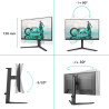 Philips 24M2N3200AM - Moniteur de Jeu Full HD 24 Pouces, 180 Hz, 1 ms GtG, FreeSync Prem., G-Sync comp. (1920x1080, 2X HDMI, Dis