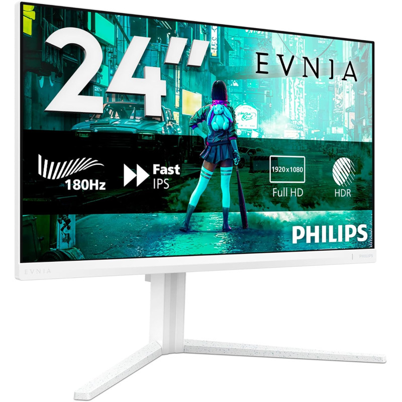 Philips 24M2N3201A - Moniteur de Jeu Full HD 24 Pouces, 180 Hz, 1 ms GtG, FreeSync Prem., G-Sync comp. (1920x1080, 2X HDMI, Disp