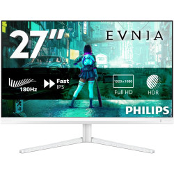 Philips Evnia 27M2N3201A - Moniteur de Jeu Full HD 27 Pouces, 180 Hz, 0,5 ms, FreeSync Prem., G-Sync Comp., HDR10 (1920x1080, 2X