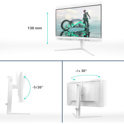 Philips Evnia 27M2N3201A - Moniteur de Jeu Full HD 27 Pouces, 180 Hz, 0,5 ms, FreeSync Prem., G-Sync Comp., HDR10 (1920x1080, 2X
