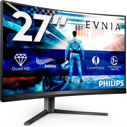 Philips Evnia 27M2C5500W/00 - Moniteur de Jeu QHD incurvé 27 Pouces, 240 Hz, HDR400, 1 ms GtG, FreeSync Premium Pro (2560x1440, 