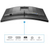 Philips Evnia 27M2C5500W/00 - Moniteur de Jeu QHD incurvé 27 Pouces, 240 Hz, HDR400, 1 ms GtG, FreeSync Premium Pro (2560x1440, 