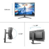Philips Evnia 27M2C5500W/00 - Moniteur de Jeu QHD incurvé 27 Pouces, 240 Hz, HDR400, 1 ms GtG, FreeSync Premium Pro (2560x1440, 