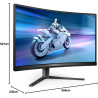 Philips Evnia 27M2C5500W/00 - Moniteur de Jeu QHD incurvé 27 Pouces, 240 Hz, HDR400, 1 ms GtG, FreeSync Premium Pro (2560x1440, 