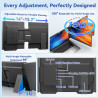 domyfan 15,6" Extension d’écran pour Ordinateur Portable, Triple écran Portable IPS FHD 1080P Ultra-Fin, pour 13-17" laptops, Pl