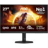AOC Gaming Moniteur Q27G4XD 27 Pouce 180Hz Fast IPS Dalle, 0.5ms MPRT, HDR400, G-Sync Compatible, Ajustable en Hauteur, (2560x14