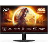 AOC Gaming Moniteur 24G4HRE 23.8 Pouce 200Hz Fast IPS Dalle, 0.5ms MPRT, HDR10, G-Sync Compatible, Haut-parleurs, (1920x1080 HDM