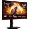 AOC Gaming Moniteur 25G4KUR 25 Pouce 420Hz, Fast IPS Dalle, 0.5ms GtG, HDR400, G-Sync Comp., Ajustable en Hauteur, USB Hub(1920x