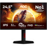 AOC Gaming Moniteur 25G4KUR 25 Pouce 420Hz, Fast IPS Dalle, 0.5ms GtG, HDR400, G-Sync Comp., Ajustable en Hauteur, USB Hub(1920x