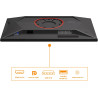 AOC Gaming Moniteur 25G4KUR 25 Pouce 420Hz, Fast IPS Dalle, 0.5ms GtG, HDR400, G-Sync Comp., Ajustable en Hauteur, USB Hub(1920x